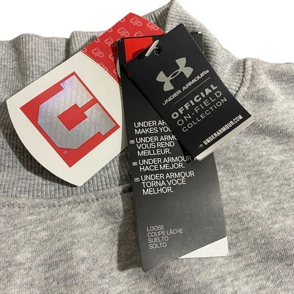 Under Armour Utah Utes Mock Neck Spirit Jersey Sweater Grey Women’s Size XL - Picture 5 of 8